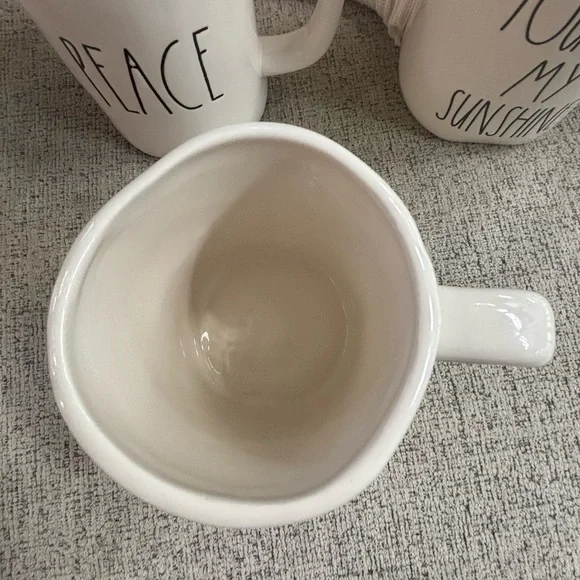 Rae Dunn White Mugs Be Kind - Picture 2 of 3